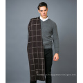 100% Bufanda de lana de los hombres en hilo de colores sólidos Bufanda de lana de tinte